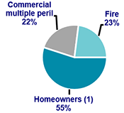 FIRE LOSSES IN THE UNITED STATES, BY LINE OF INSURANCE, 2011
