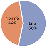 WORLD LIFE AND NONLIFE INSURANCE DIRECT PREMIUMS WRITTEN, 2013